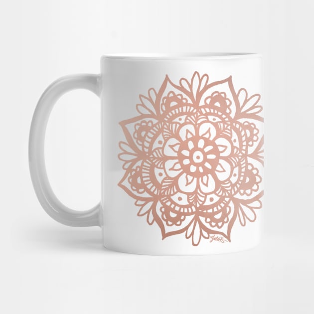 Rose Gold Mandala by julieerindesigns